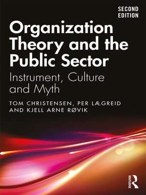 cover image of Organization Theory and the Public Sector